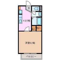 ミカーサ日永の物件間取画像